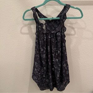 REBECCA TAYLOR Sequin Silk Tank Top